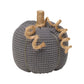 Small Dark Grey Waffle Pumpkin