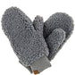 Sherpa Mitten Gloves: Gray