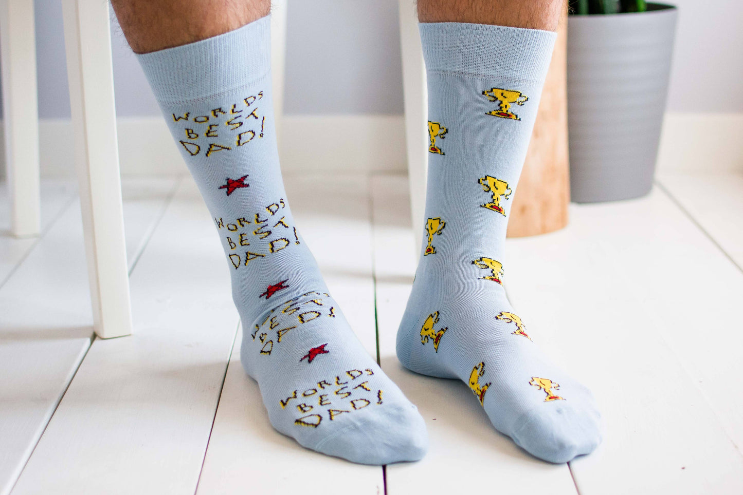 Men's Worlds Best Dad Mid-Calf Socks