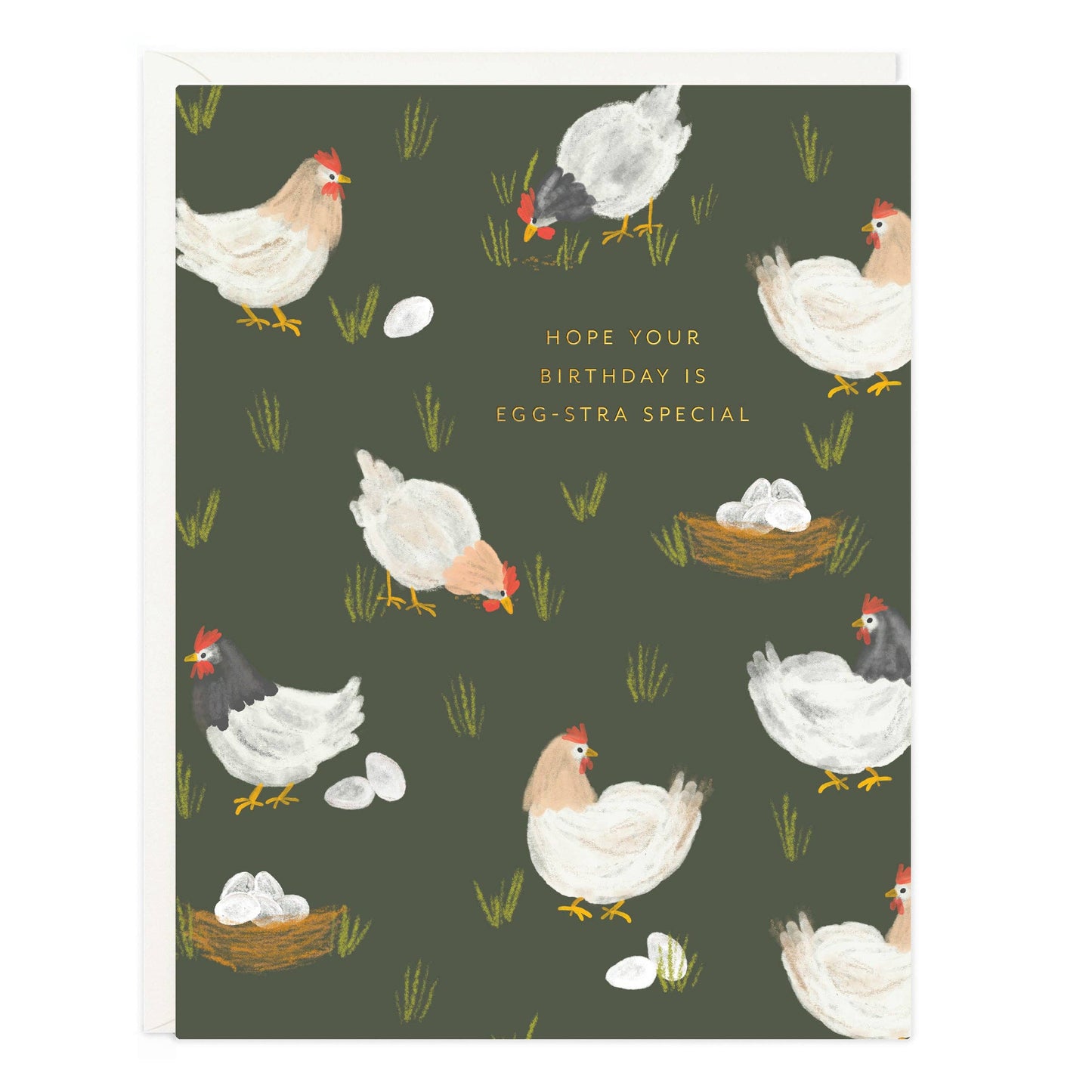 Birthday Hens Greeting Card