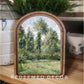 Arch Top Poplars Framed Art    : 6x8"