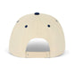 Dad 3D Puff Snapback - Cream Navy Cotton 5-Panel