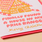 Affordable Ginger Bread House Letterpress Card