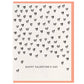 Valentine's Day Hearts - Letterpress Valentine Greeting Card