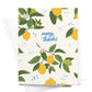 Many Thanks Lemon Pattern Greeting Card