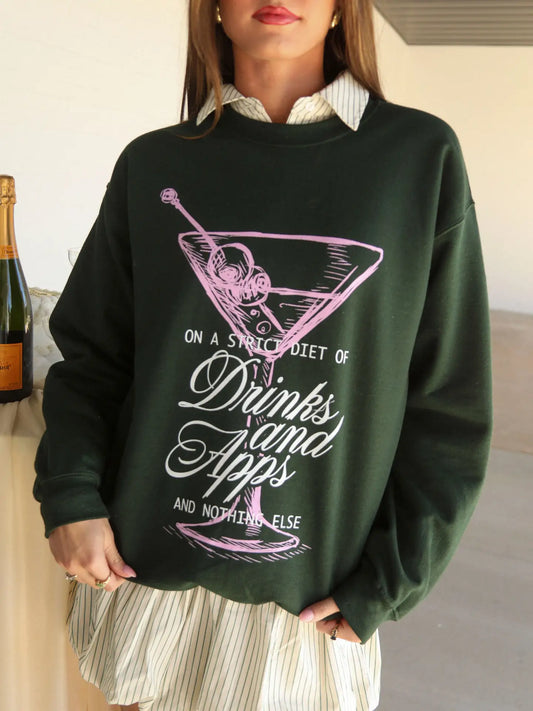 Friday + Saturday Drinks and Apps Sweatshirt