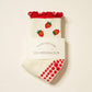 Strawberry Ruffle Grip Sock, Pilates Socks