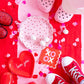 Scalloped XOXO Cocktail Napkin
