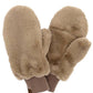 Faux Fur Mittens with Shepherd Lining: Mocha