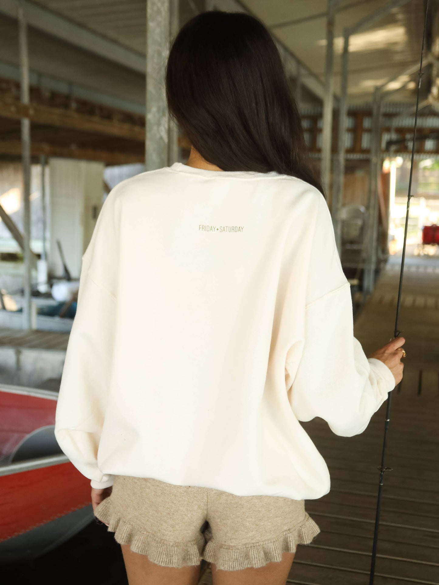 Friday + Saturday Gone Fishin Sweatshirt