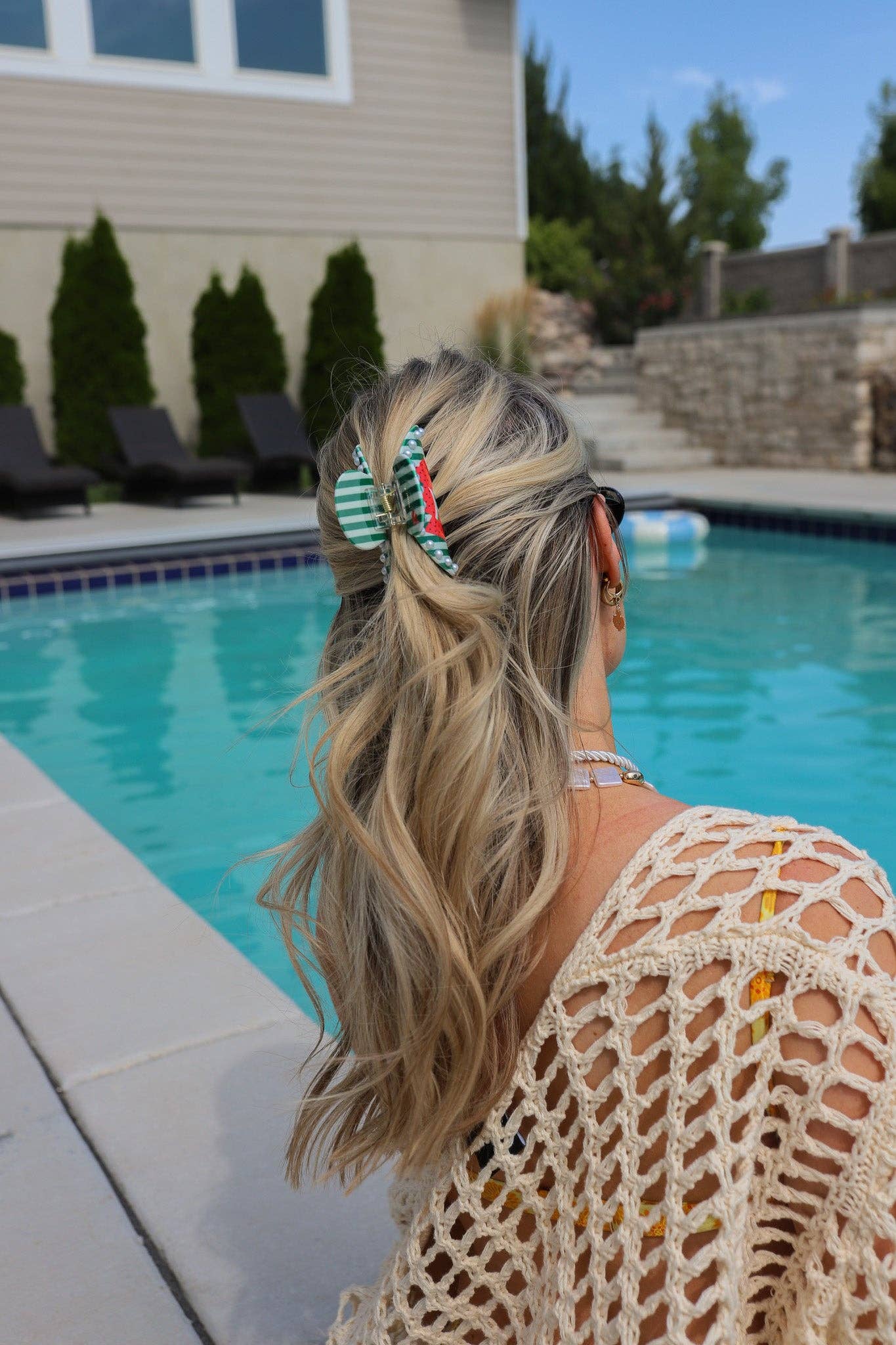 Watermelon Eclectic Claw Clip