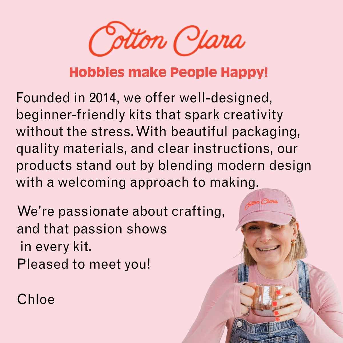 Butter Cross Stitch Kit for Beginners
