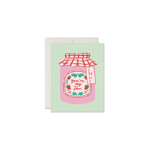 You're My Jam Strawberry Jam Card Romantic Food Pun Card
