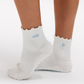 Diamond Ring Wifey Embroidery Cream Bridal Pilates Grip Sock