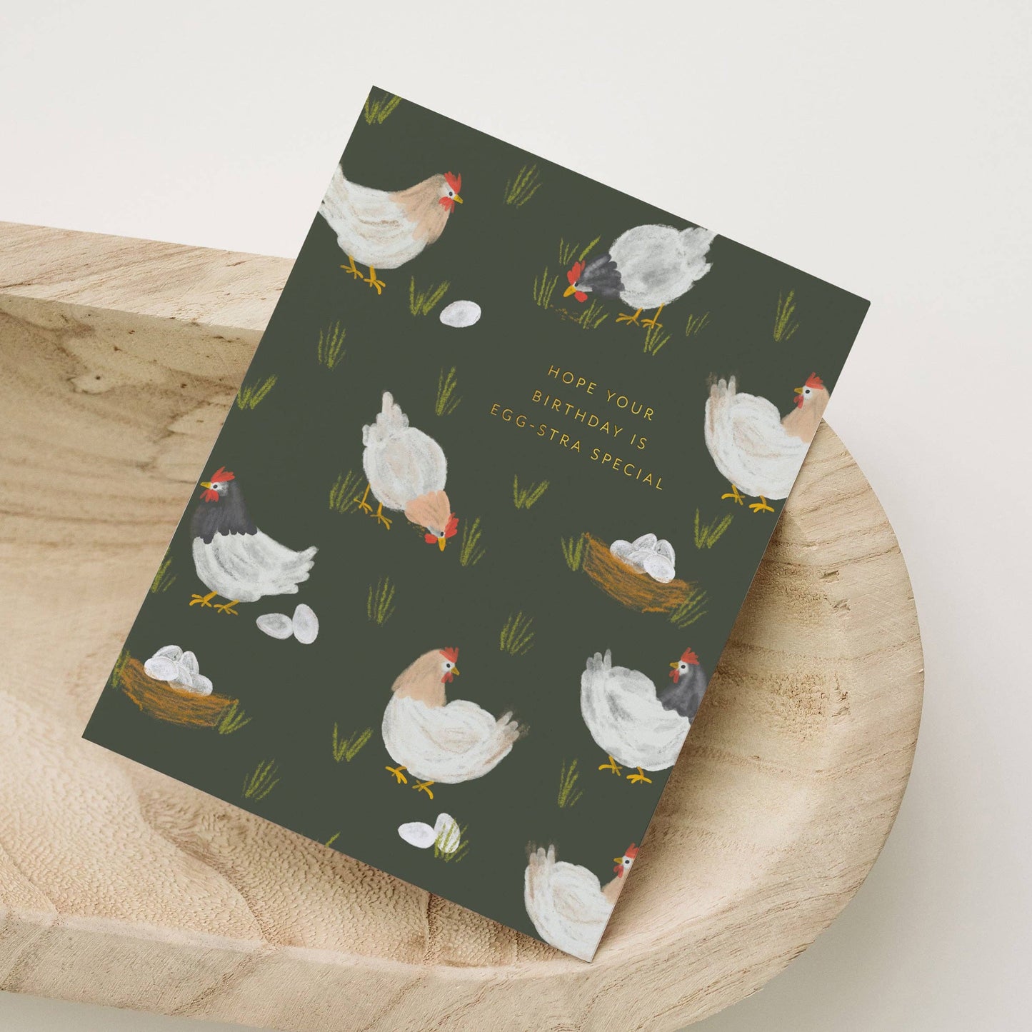Birthday Hens Greeting Card