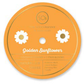 Golden Sunflower Icon 12oz Candle