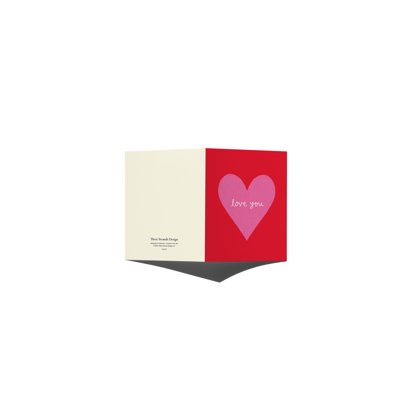 Love You Heart Greeting Card