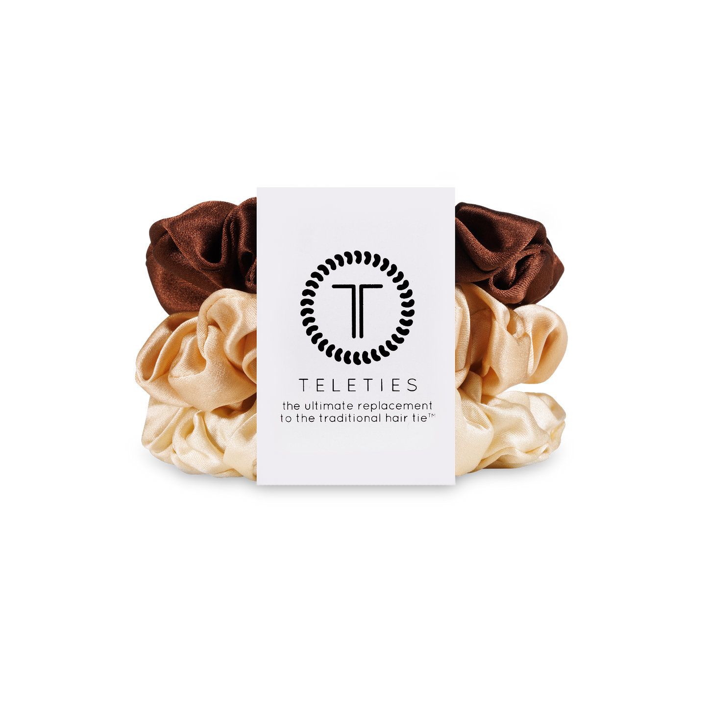 Teleties Silk Hair Scrunchie | Large | For the Love of Nude