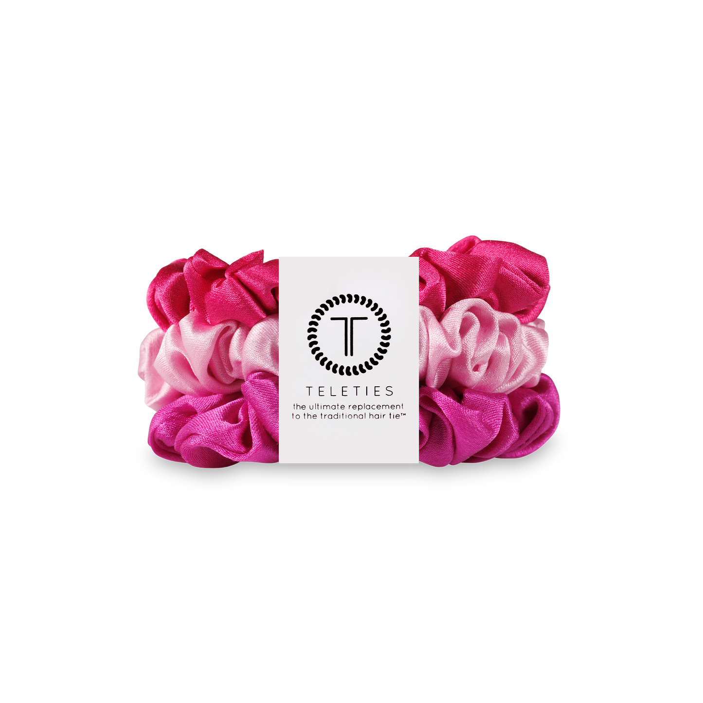 Teleties Silk Hair Scrunchie | Large | Rose All Day