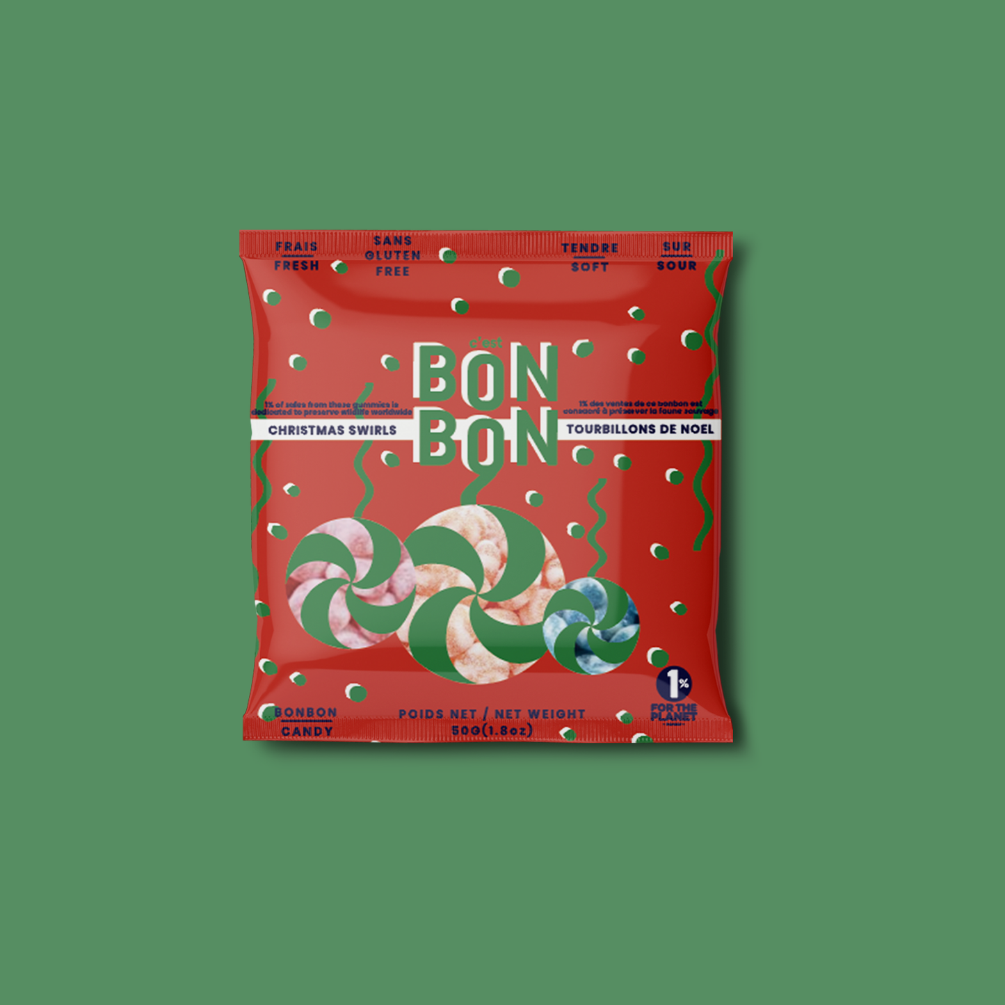 Bon Bon Christmas Swirls Mini Bag