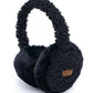 Faux Fur Sherpa Earmuffs: Black
