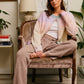 Pastel Striped Button-Down Cardigan