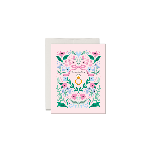 Congratulations Engagement Ring Greeting Card