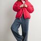 Side Stripe Wide Leg Denim Pants