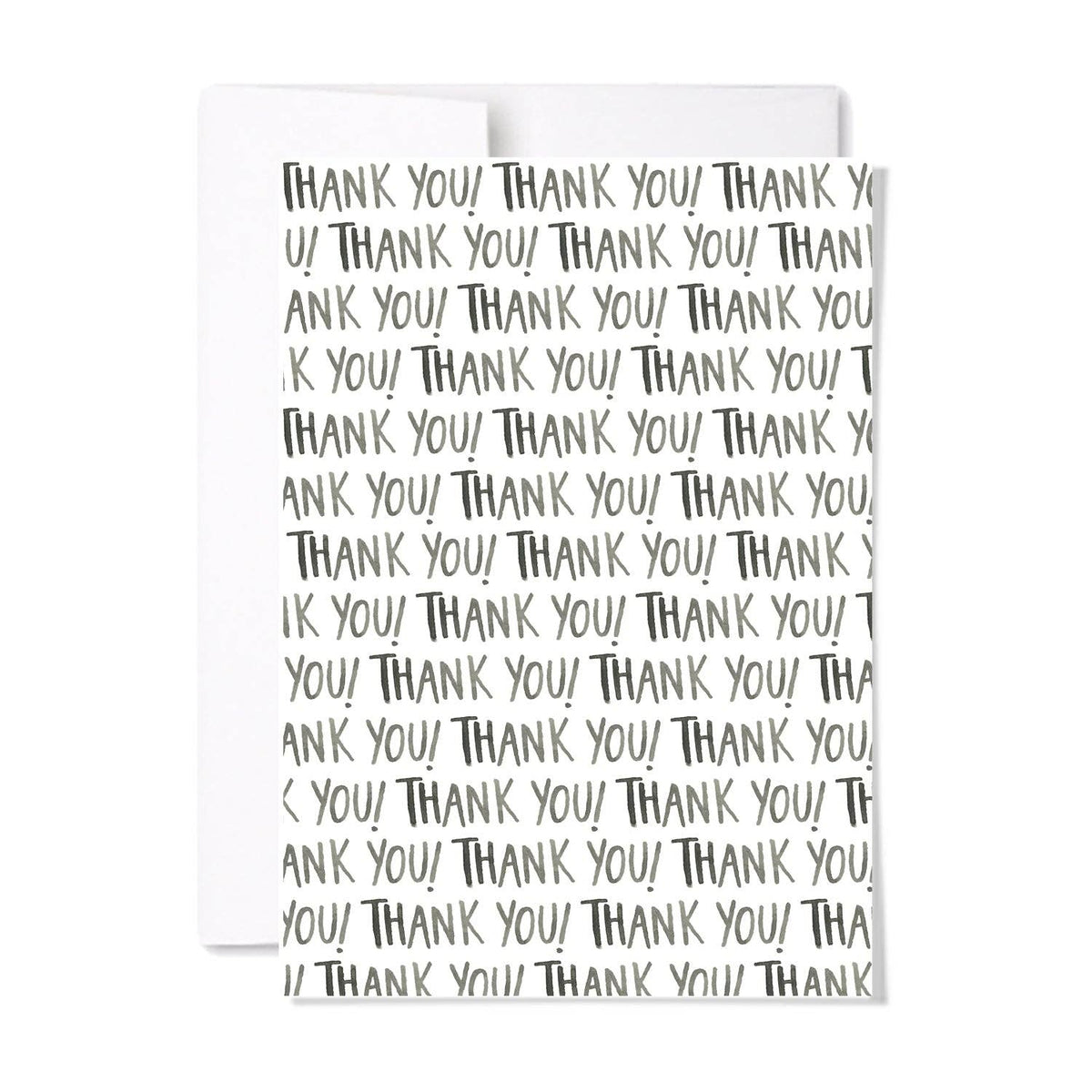 Many Thanks Card | Handlettered Thank You Card: Single Card