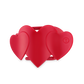 Flat Hair Clip | Medium | Red Heart to Heart