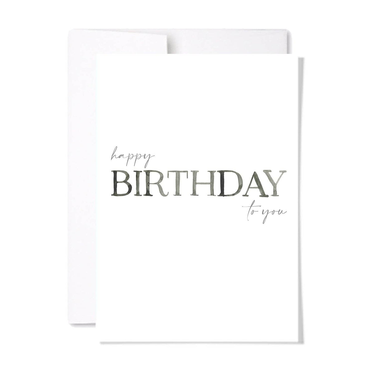 Happy Birthday to You Card | Handlettered Birthday Card: Single Card