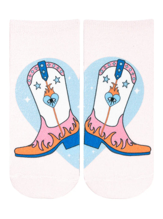 Living Royal Boot Heart Ankle Socks