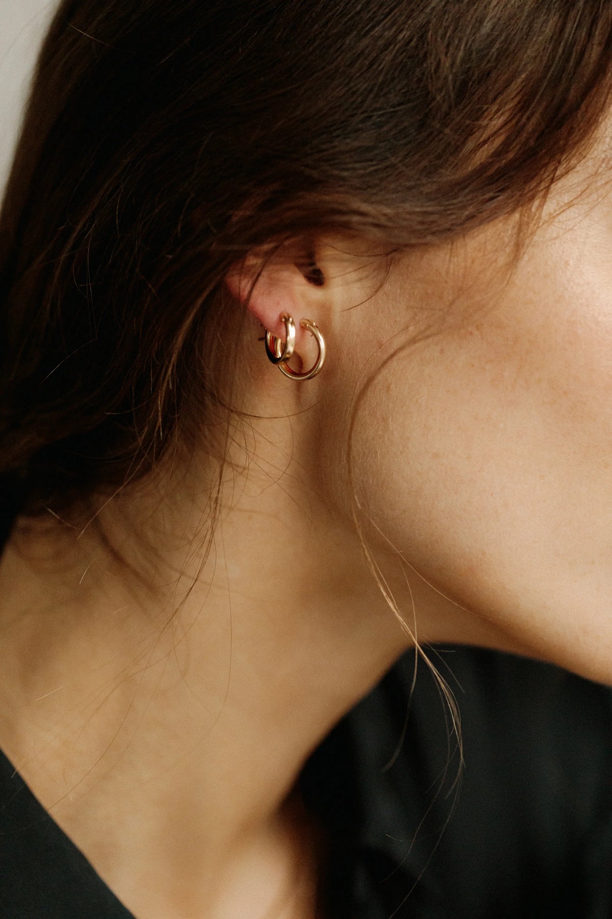 Lisbeth Robbie Gold Hoops