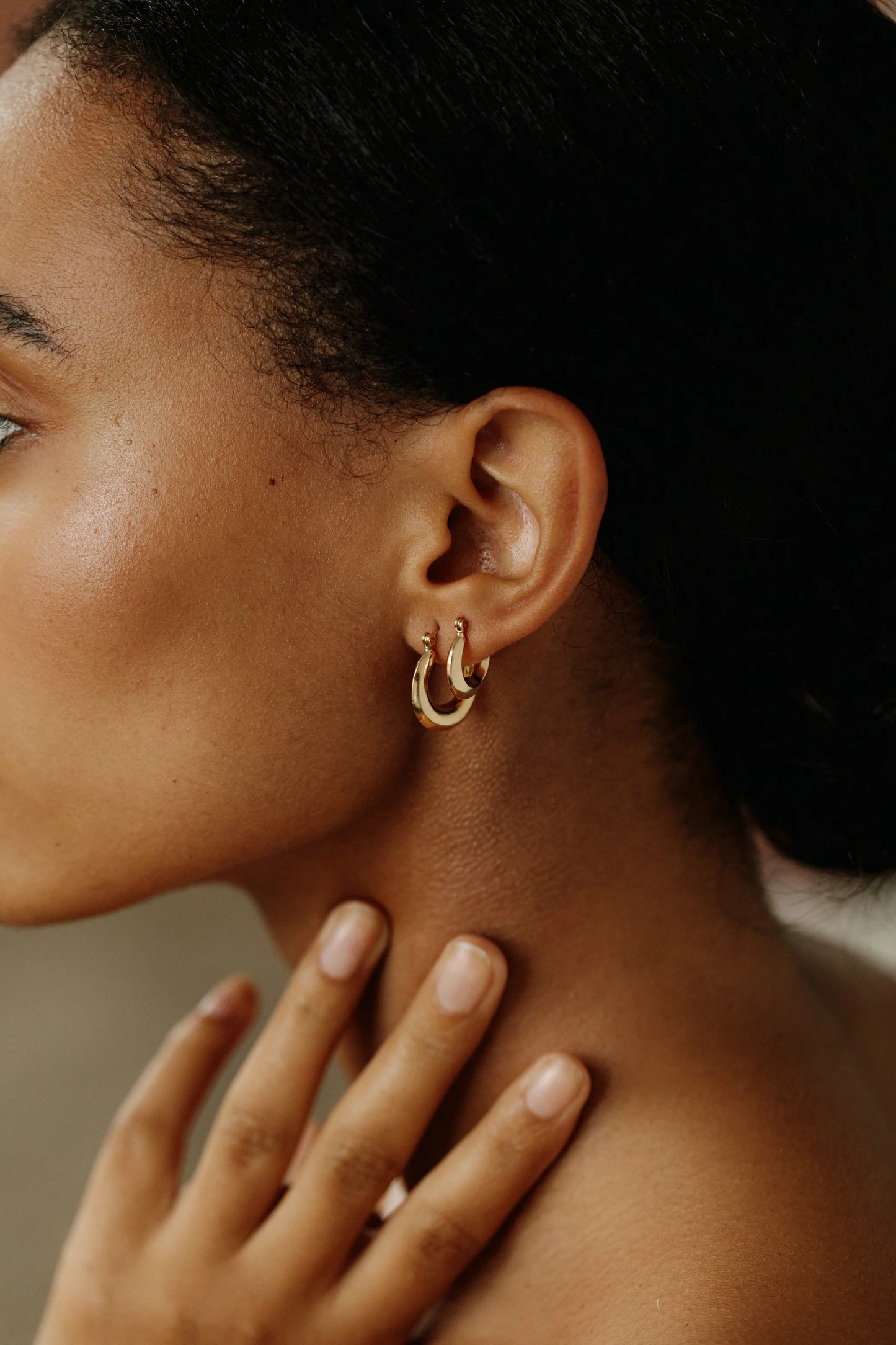 Lisbeth Hailey Gold Hoops