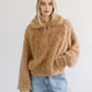 Brunette The Label Teddy Bear Sherpa Jacket