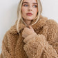 Brunette The Label Teddy Bear Sherpa Jacket