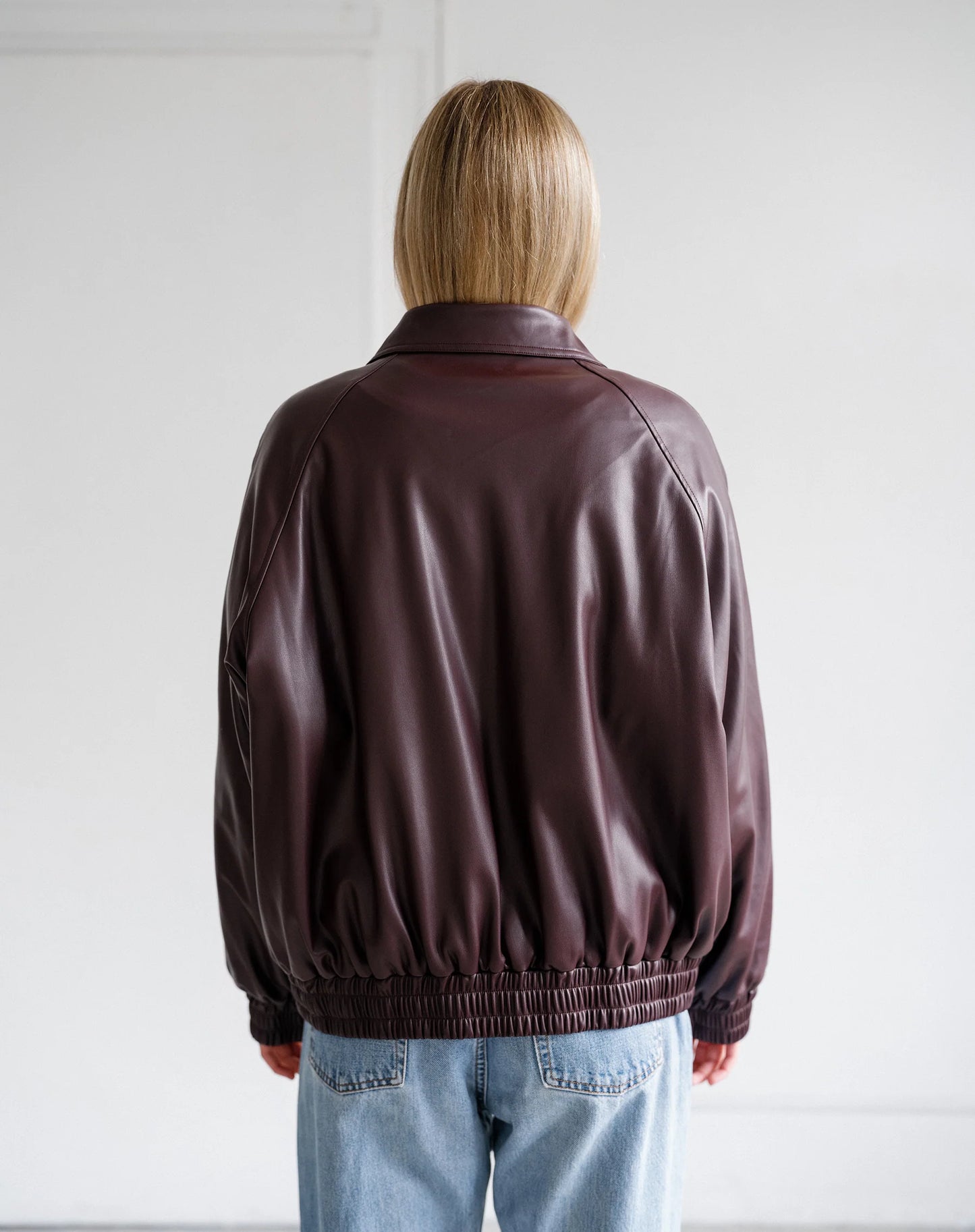 Brunette The Label Oversized Bomber Jacket