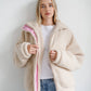 Brunette The Label Snap Sherpa Jacket
