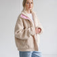 Brunette The Label Snap Sherpa Jacket
