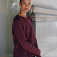 Brunette The Label Waffle Henley Top