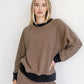 Brunette The Label Mini Striped Crew