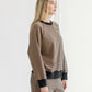 Brunette The Label Mini Striped Crew