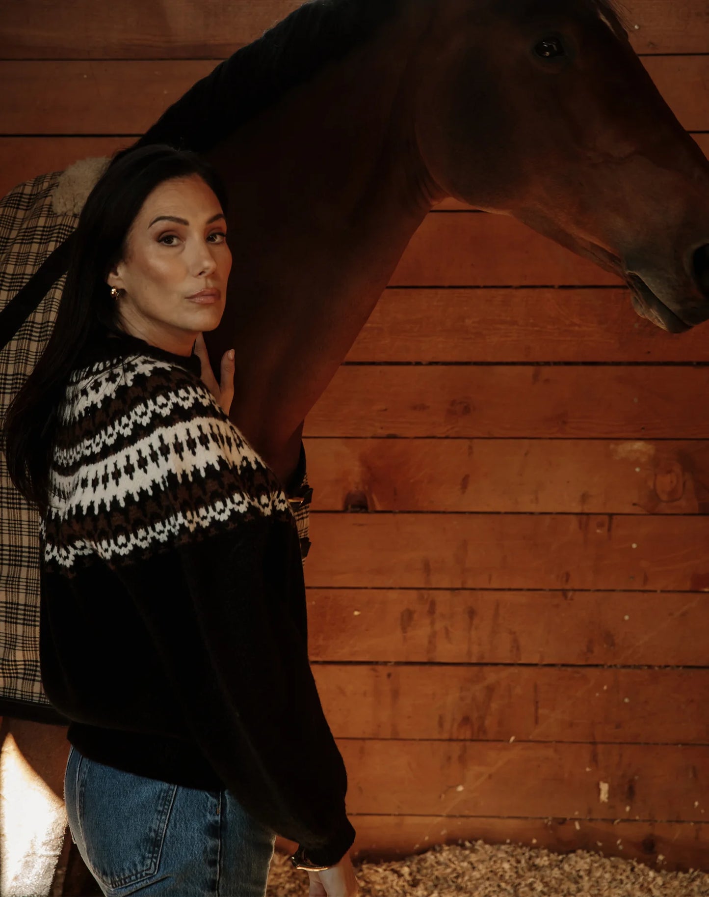 Brunette The Label Fair Isle Jacquard Sweater