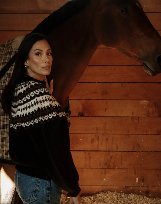 Brunette The Label Fair Isle Jacquard Sweater