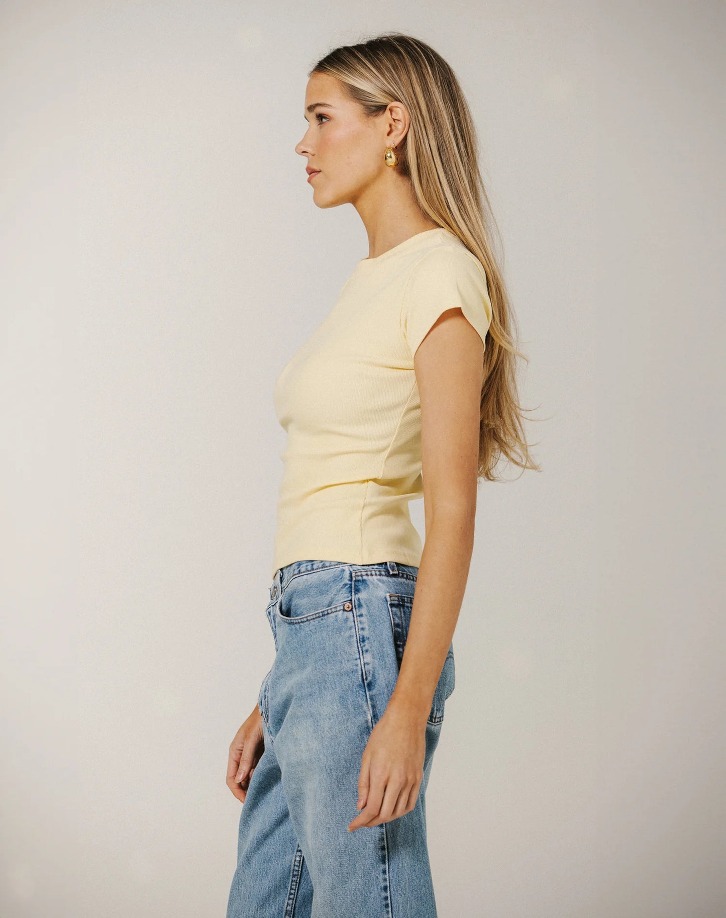 Brunette The Label Ribbed Tee
