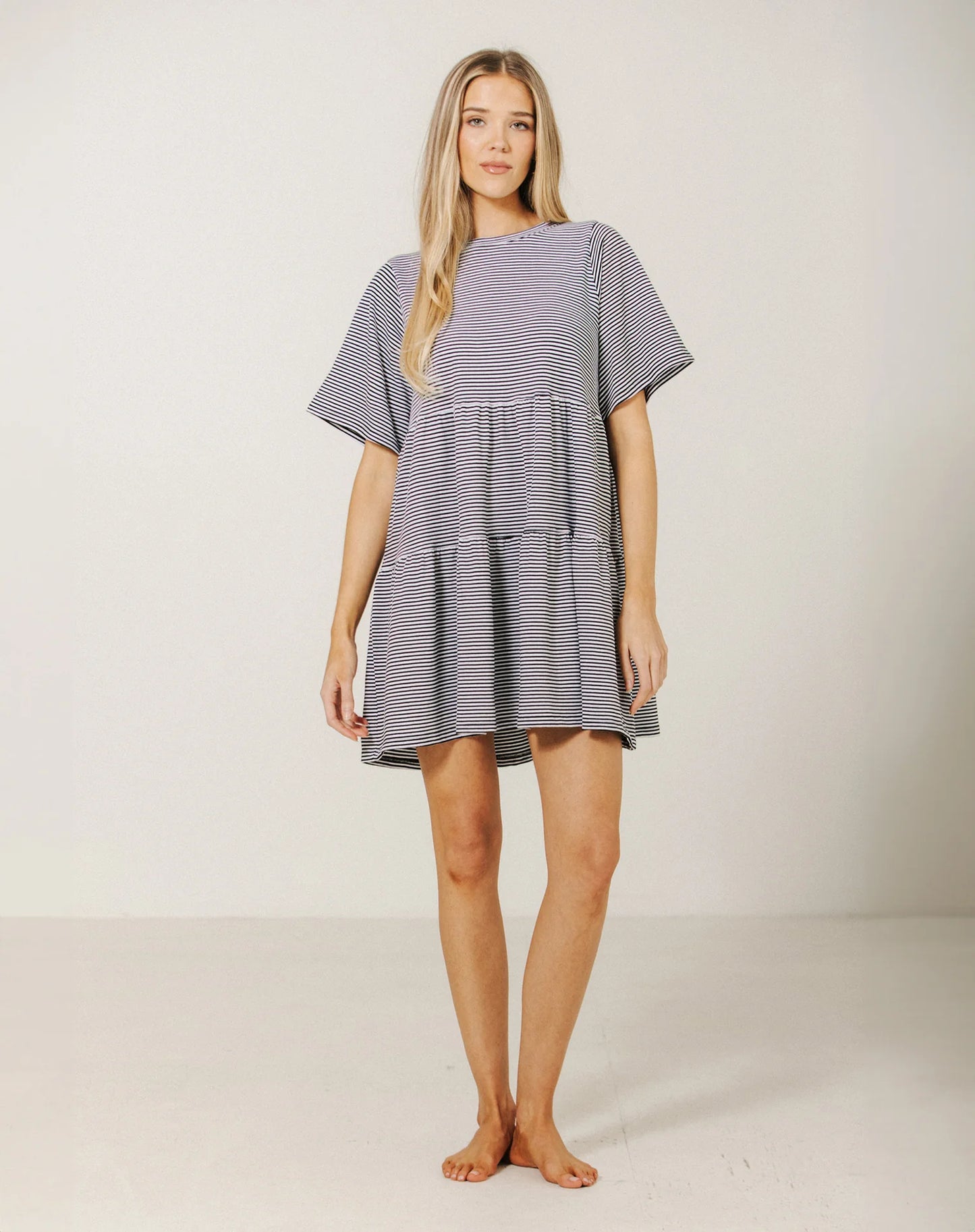 Brunette The Label Tiered Dress