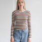 Brunette The Label Ribbed Long Sleeve Tee