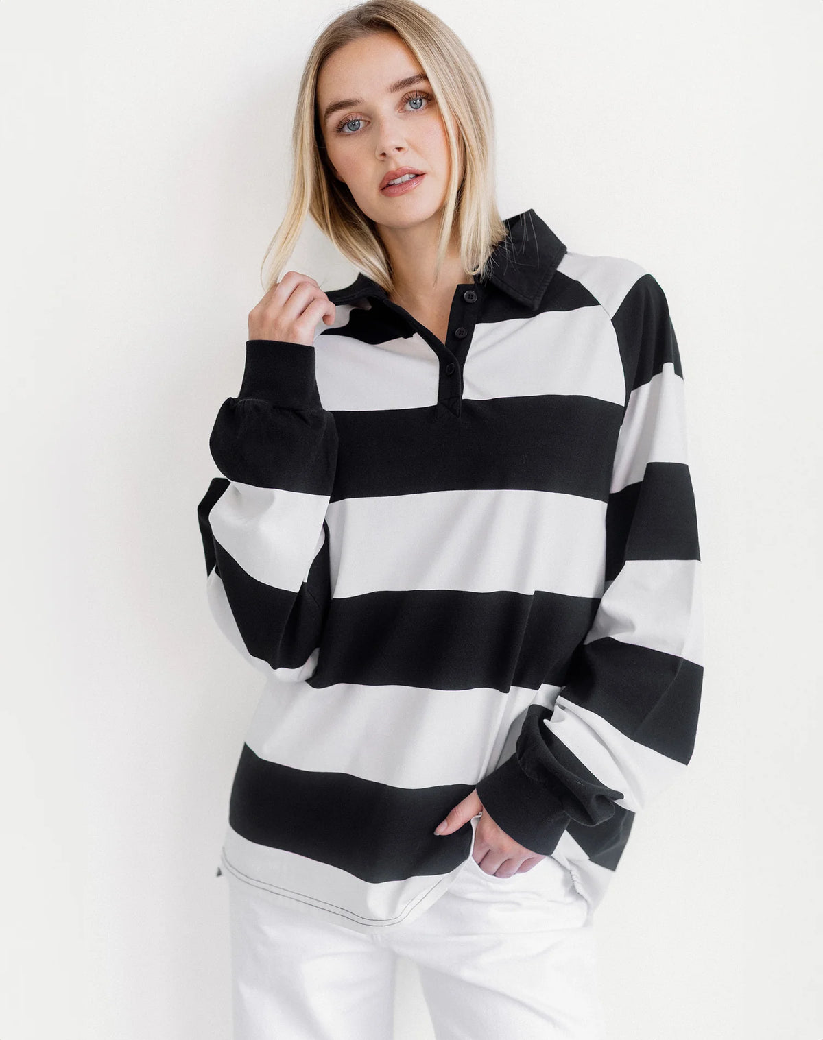 Brunette The Label Classic Rugby Polo