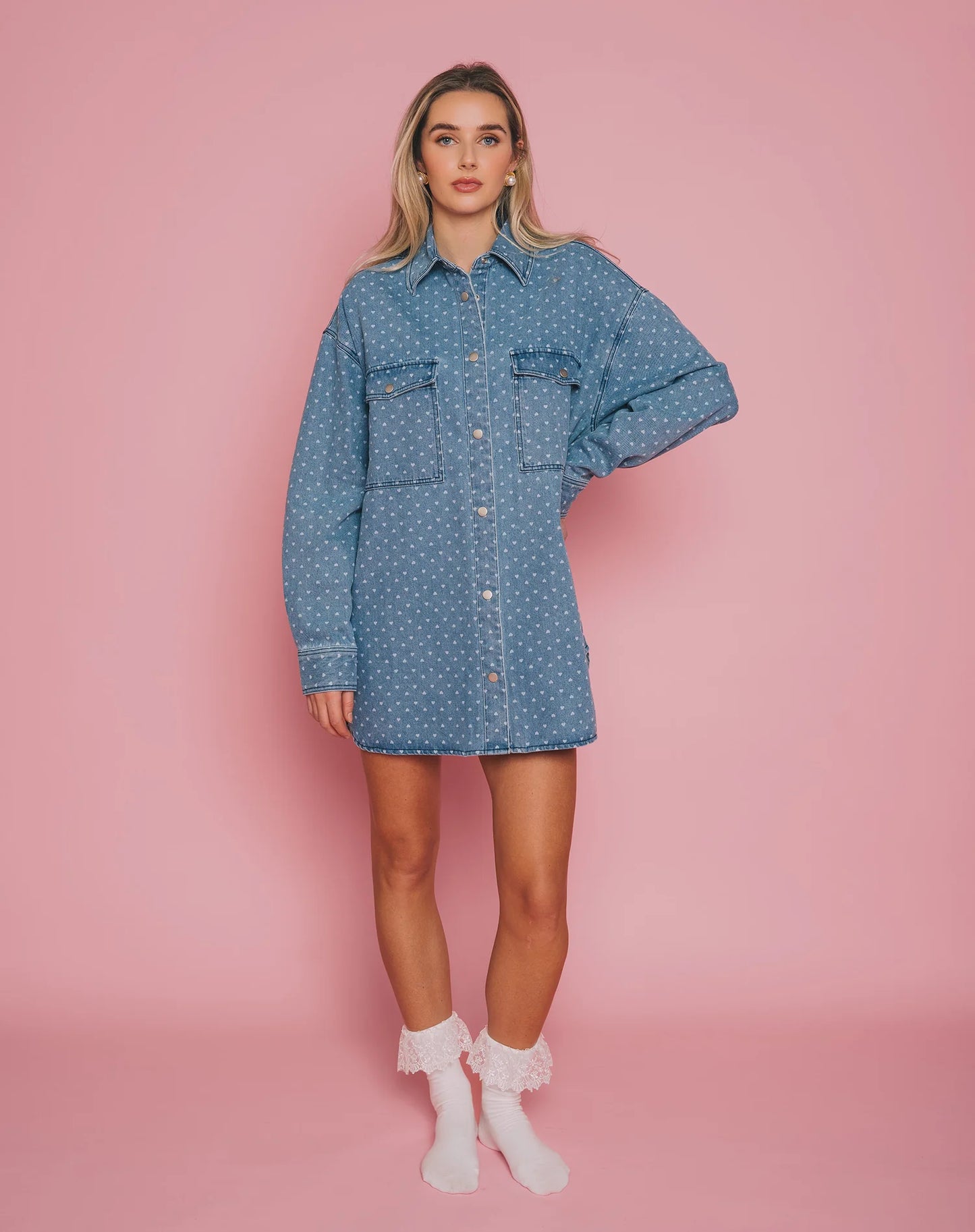 Brunette The Label Denim Heart Jacket