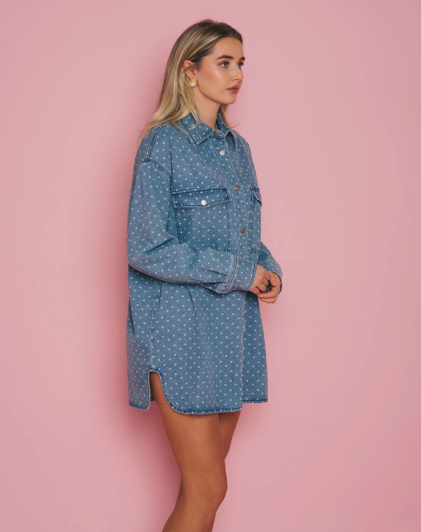 Brunette The Label Denim Heart Jacket